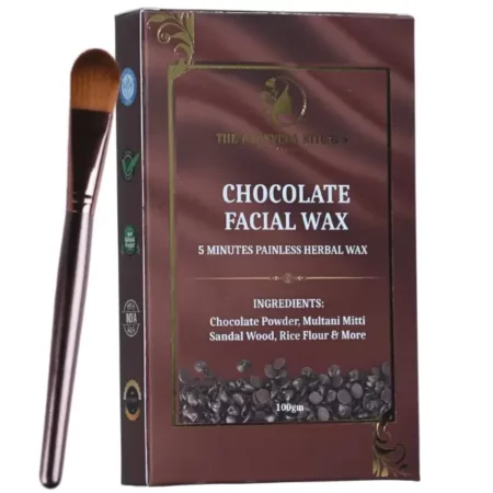 The Ayurveda Rituals- Chocolate Facial Wax Powder - 5 Minutes Painless Natural Herbal Facial Hair Removal Wax Powder For Women | Organic Waxing Hair Remover Powder, No chemicals - No Irritation, No Skin rashes for Women & Girls - 100g