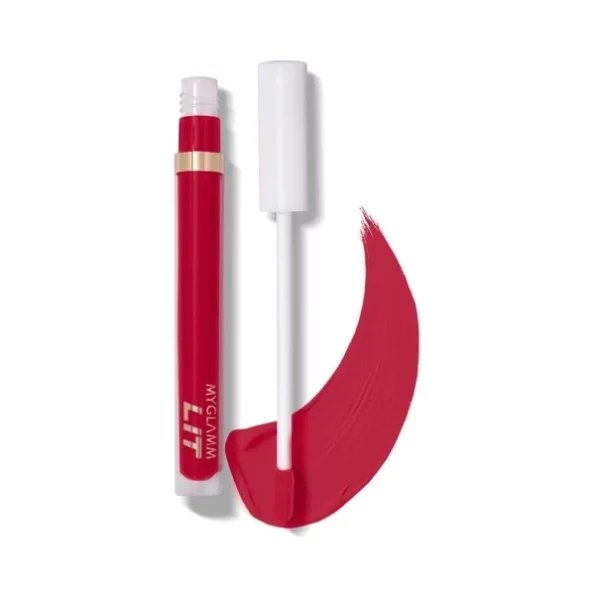 MyGlamm LIT Liquid Matte Lipstick - Hot Tottie (Red) - 3 ml, Herbkart8t741VNSdY8npL.webp, Herbkart8t741VNSdY8npL