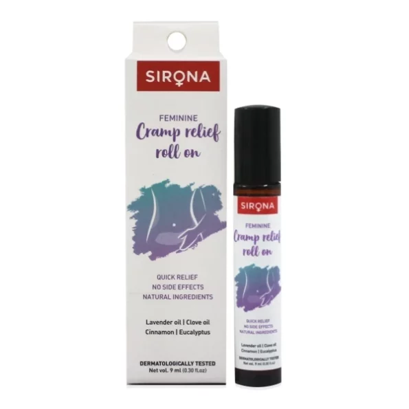 Sirona Menstrual Cramp Relief Oil, Roll On for Women - 9 ml, Herbkart8t7515A4OgTAQL-1.webp, Herbkart8t7515A4OgTAQL 1