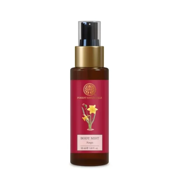 Forest Essentials Travel Size Body Mist Nargis | Natural & Hydrating Body Spray For Men & Women | Luxury Floral Fragrance | 50 ml, Herbkart8t7613BmOyfaUL.webp, Herbkart8t7613BmOyfaUL