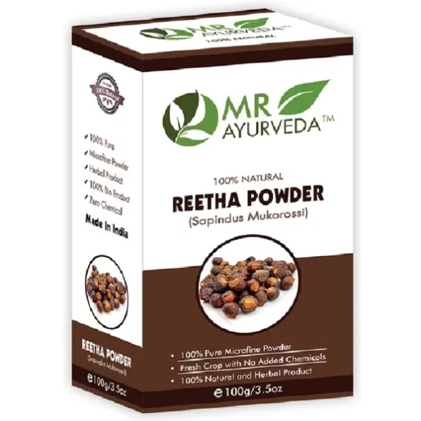 MR Ayurveda 100% Pure Reetha Powder, 100 Grams, Herbkart8t7616261VUhXL-2.webp, Herbkart8t7616261VUhXL 2