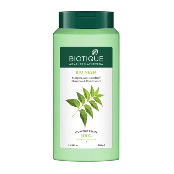 Biotique Fresh Neem Anti Dandruff Shampoo and Conditioner, 340ml, Herbkart8t751PdLk5v3gL.webp, Herbkart8t751PdLk5v3gL