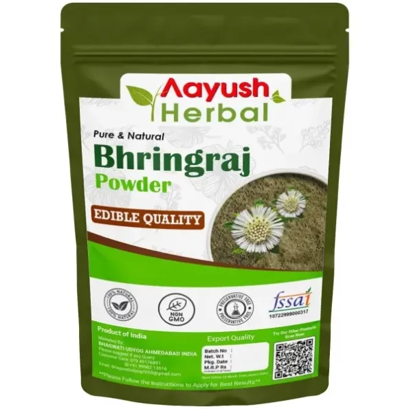 Aayush Herbal Bhringraj Powder NATURAL 100g, Herbkart8t761z-MS3zB20L.webp, Herbkart8t761z MS3zB20L