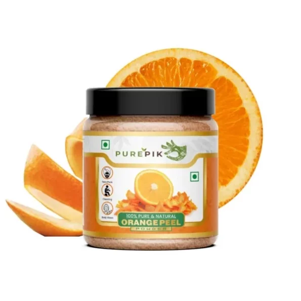 PUREPIK Organic Orange Peel Powder for skin 200 Gram Jar Pack, Herbkart8t761LztyTgPXL.webp, Herbkart8t761LztyTgPXL