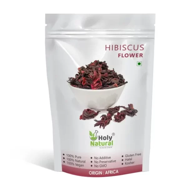 Holy Natural - The Wonder of World Flower For Hibiscus Hot And Cold Tea And Drink, 100 Gm, Herbkart8t771fB-1tKVpL.webp, Herbkart8t771fB 1tKVpL