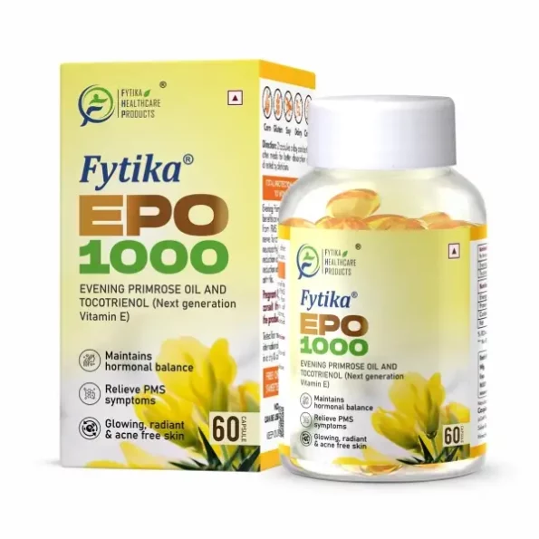 Fytika Epo 1000 Evening Primrose Oil and Tocotrienol Capsules, 60 Softgels Capsules, Herbkart8t761CPQN20upxL.webp,