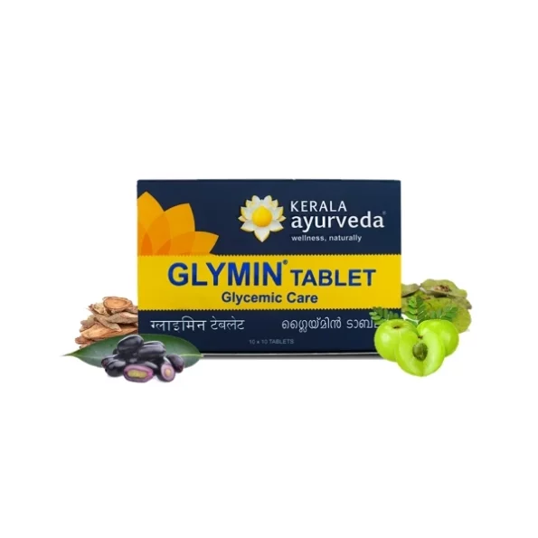 Kerala Ayurveda Glymin Tablet - 100 Tablets available on Herbkart