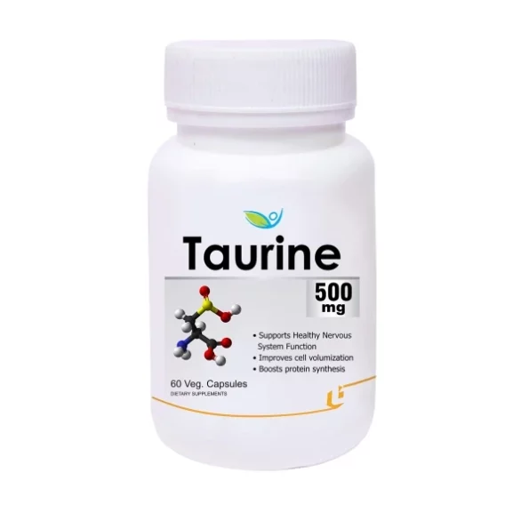 Biotrex Nutraceuticals Taurine 500mg - 60 Veg Capsules available on Herbkart