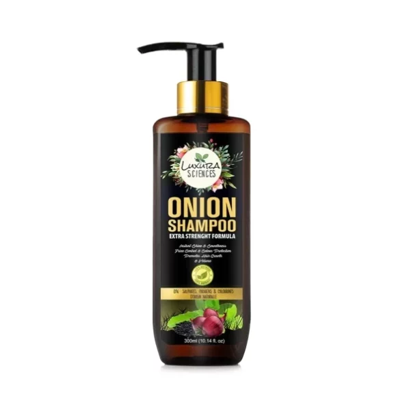 Luxura Sciences Onion Oil Shampoo For Hair 300 ML, Sulphate Free Shampoo (NO Parabens,Silicones or Colorants), Herbkart8t751DeNUQmsfL.webp, Herbkart8t751DeNUQmsfL