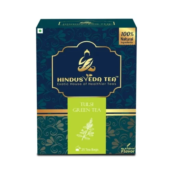 HINDUSVEDA TEA Tulsi Green Tea 25 Pcs, Real Ingredients (Tulsi + Green Tea), Herbkart8t7618c2GLu4qL.webp, Herbkart8t7618c2GLu4qL