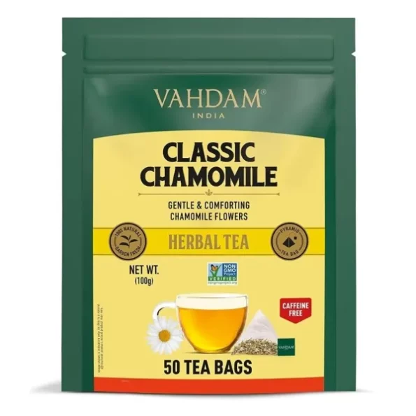 VAHDAM, Chamomile Herbal Tea Bags (50 Count), Herbkart8t761xJqun8IjL.webp,