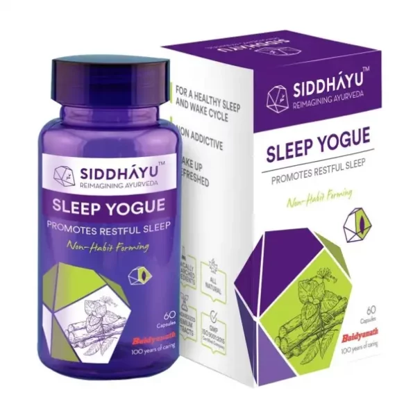 Siddhayu Sleep Yogue Capsule for Healthy & Restful Sleep, 60 Capsules, Herbkart8t761GCs20b5npL.webp, Herbkart8t761GCs20b5npL