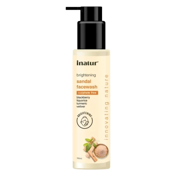 inatur Sandal Face Wash 100 ml available on Herbkart