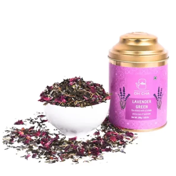 OH CHA - Green Tea with Lavender, 100gms, Herbkart8t7619Wz8qdKgL.webp, Herbkart8t7619Wz8qdKgL