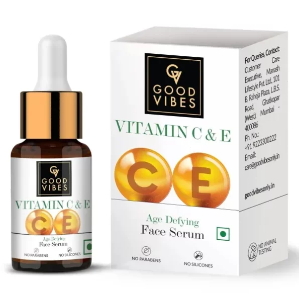 Good Vibes Vitamin C & Vitamin E Age Defying Serum, 10 ml, Herbkart8t771lXI-1zBQL.webp, Herbkart8t771lXI 1zBQL