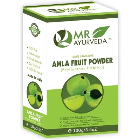 MR Ayurveda 100% Pure Amla Powder | Amla Powder for Hair | Indian Gooseberry | Amla Powder for Face | Amla Powder for Skin, 100 Grams