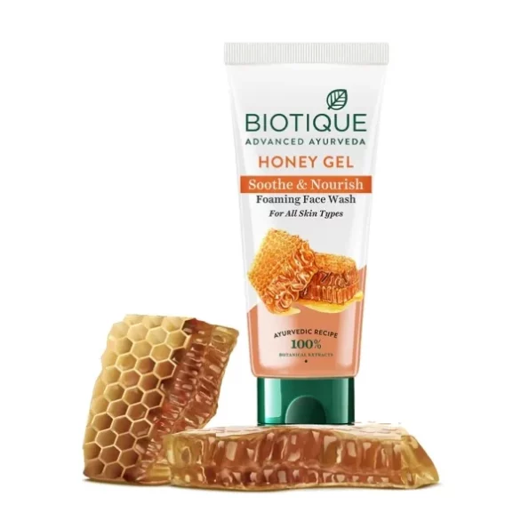 Biotique Honey Gel Soothe & Nourish Foaming Face wash 100ml, Herbkart8t751NJWaARzCL.webp, Herbkart8t751NJWaARzCL