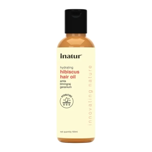 inatur Hibiscus Hair Oil, 100ml available on Herbkart