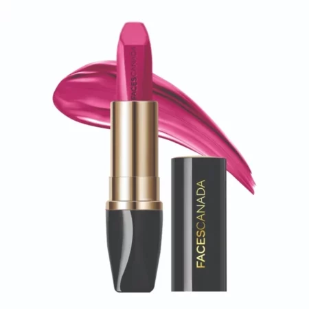 FACESCANADA Matte Addiction Lipstick - Brazen Pink, 3.7g | 9HR Longstay | HD Luxe Finish | Intense Color | Hydrating Comfort | Primer Infused | Smooth Creamy Texture | With Mulberry & Shea Butter