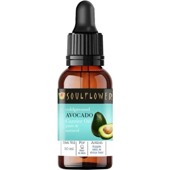 Soulflower Avocado Hair Oil, 30ml available on Herbkart