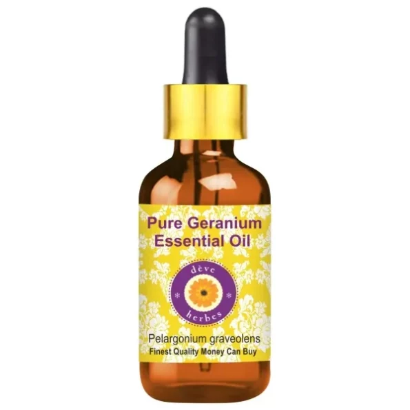 Deve Herbes Pure Geranium Essential Oil (Pelargonium graveolens) Steam Distilled 10ml, Herbkart8t761NTcCbVLlL.webp, Herbkart8t761NTcCbVLlL