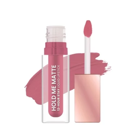 Swiss Beauty Hold Me Matte Liquid Lipstick | 12 Hours Stay | Non-Transfer Lipstick | Waterproof Lipstick with Intense Hydration| Shade - Wild Mauve, 4.5ml