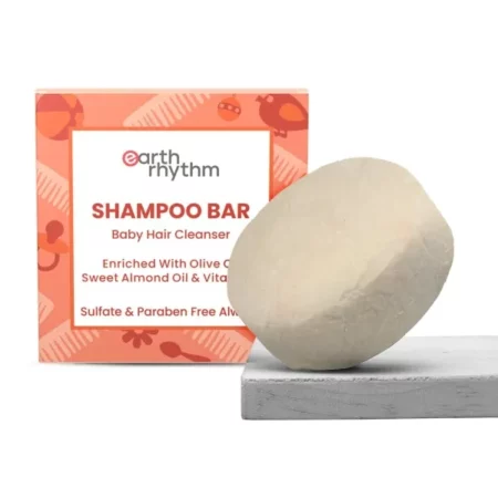 Earth Rhythm Baby Shampoo Bar, Sulphate & Paraben Free, Plastic Free (Cardboard)