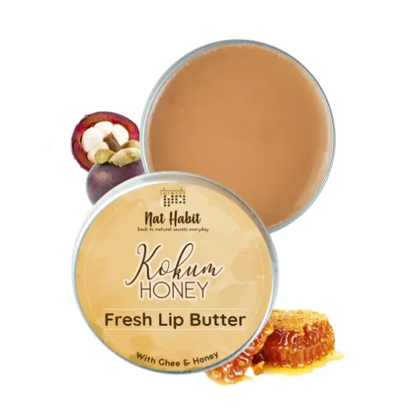 Nat Habit Kokum Honey Lip Balm Fresh Infused Lip Butter With Desi Ghee & Raw Honey (10gm), Herbkart8t771gXKxGPIDL.webp,