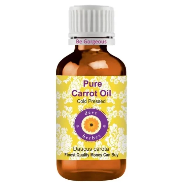 Deve Herbes Pure Carrot Oil (Daucus carota) Natural Therapeutic Grade Cold Pressed 30ml, Herbkart8t761xVFr3SgVL.webp,