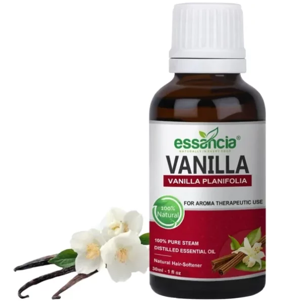 Essancia Vanilla Essential Oil for Relaxation & Aromatherapy - 100% Pure, Natural, Undiluted Therapeutic Grade (30ml), Herbkart8t7515j0giAgDL.webp, Herbkart8t7515j0giAgDL