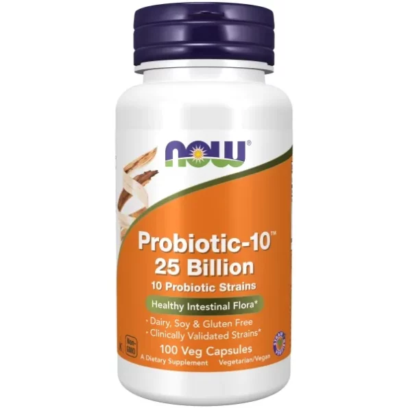 Now Foods Vegetarian Probiotic Capsules Probiotic-10 25 Billion, 100 Count, Herbkart8t771SWafReErL.webp, Herbkart8t771SWafReErL