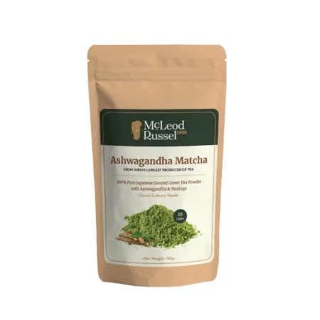 McLeod Russel 1869 - Ashwagandha Matcha | 50g | 100% Pure Japanese Matcha Green Tea | High in Antioxidants | Aids Weight Loss | 25 cups