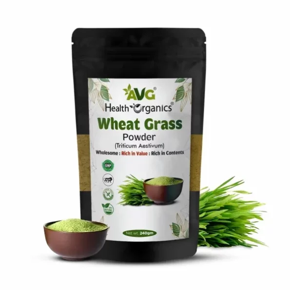 AVG Health Organics Wheatgrass Powder, Chemical Free & Pesticides Free - 240g, Herbkart8t76169bPZ9KpL.webp, Herbkart8t76169bPZ9KpL