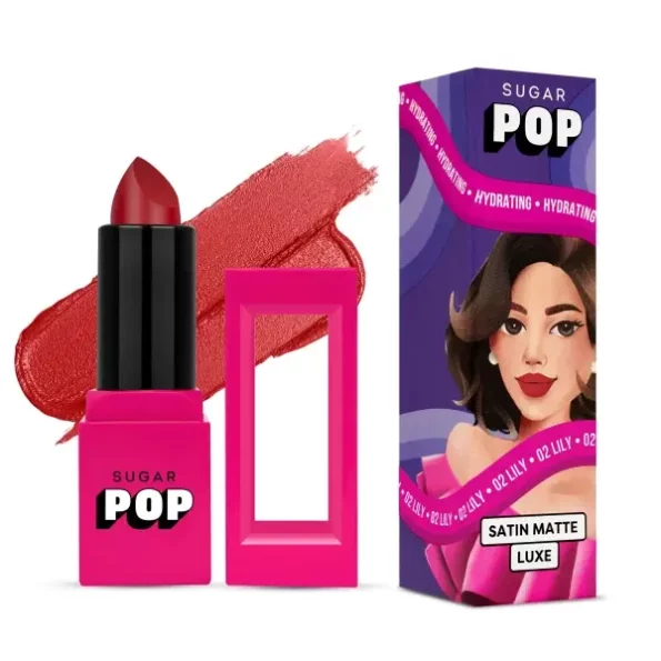 SUGAR POP Satin Matte Luxe Lipstick 02 Lily - 3 gms, Herbkart8t781z20PM2qEyL.webp, Herbkart8t781z20PM2qEyL