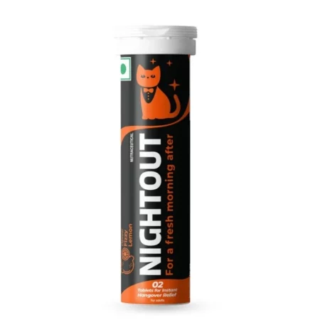 Fast&Up NightOut | 10 Effervescent tabs | Instant Hangover Relief | Helps detoxify liver | Rapid hydration & energy | Helps prevent Hangover | Zero sugar | Fizzy lemon flavour