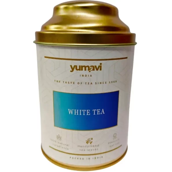 Yumavi White Tea with Infuser - 25 gm, Premium Whole Leaf Tea, Herbkart8t751vo4wwseGL.webp, Herbkart8t751vo4wwseGL