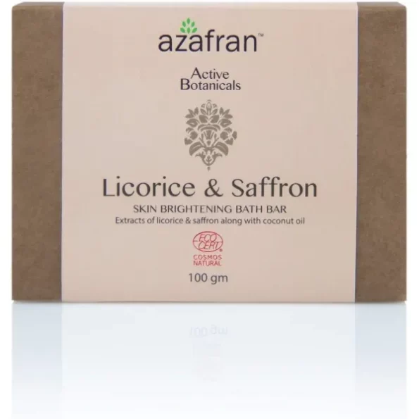 Azafran Organic Handmade Skin Brightening Bath Soap Bar, 100g, Herbkart8t761v5ftB2U5L.webp, Herbkart8t761v5ftB2U5L