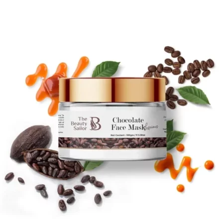 The Beauty Sailor - Chocolate Face Mask for Men & Women with Vitamin E & Caffeine | 100gm (Chocolate)