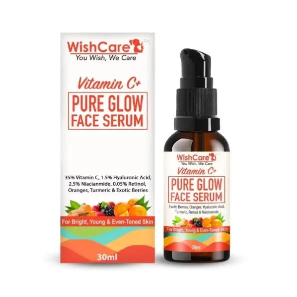 WishCare Pure Glow 35% Vitamin C Face Serum - 30 ml available on Herbkart