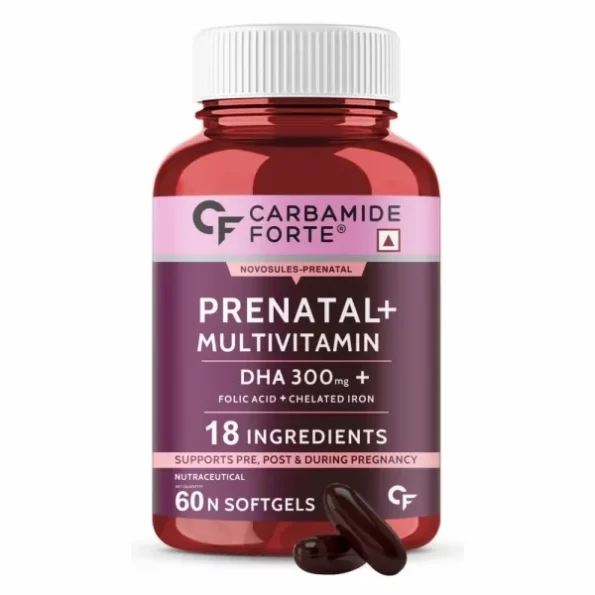 Carbamide Forte Prenatal Multivitamin for Pregnancy with 300mg DHA & 18 Ingredients - 60 Capsules, Herbkart8t751SbqNu2nPL.webp, Herbkart8t751SbqNu2nPL