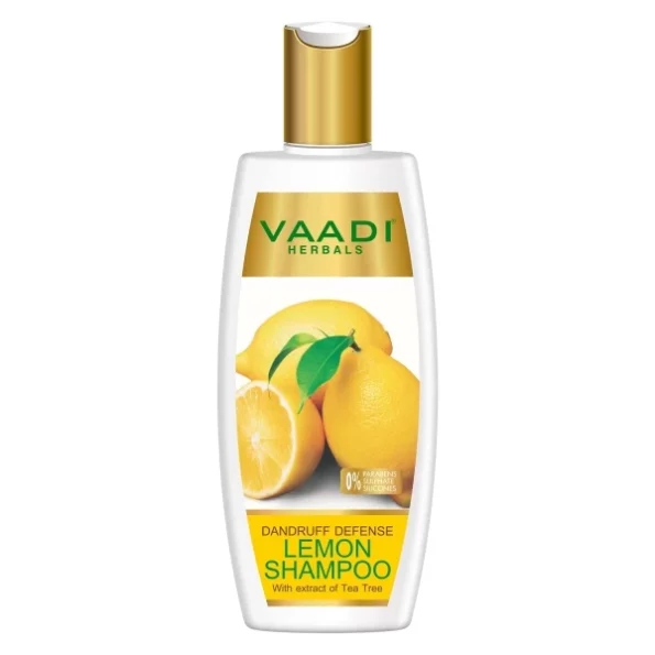 Vaadi Herbals Dandruff Defense Lemon Shampoo with Extract of Tea Tree, 350ml available on Herbkart