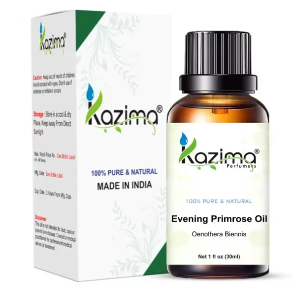 KAZIMA Evening Primrose Cold Pressed Carrier Oil - 100% Pure Natural & Undiluted For Skin care & Hair care (30ml), Herbkart8t761jU-v-UQAL.webp, Herbkart8t761jU v UQAL