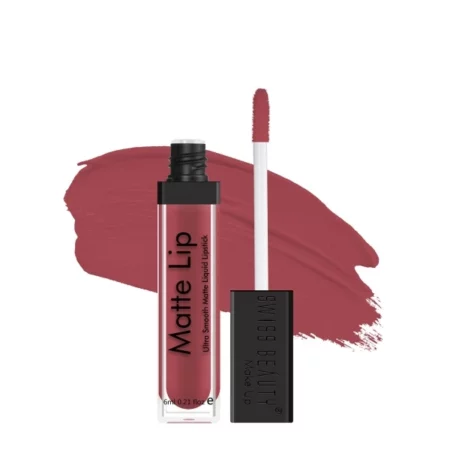 Swiss Beauty Ultra Smooth Matte Lip Liquid Lipstick, Smooth Lip Color, Weightless Finish, Silky Matte Finish, Shade- Petal, 6ml
