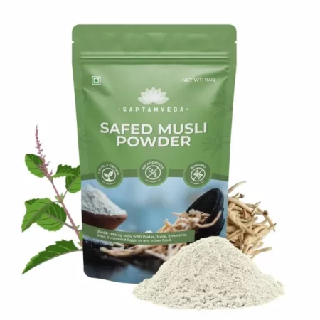 SAPTAMVEDA Premium Safed Musli Powder, 150 Gm