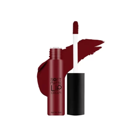 Swiss Beauty Soft Matte Lip Cream Weightless Lipstick | Long Lasting Lipstick With Velvety Finish | Shade- Blood Red, 6ml