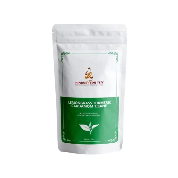 Hinudsveda Lemongrass Herbal Tisane With Turmeric Cardamom & Cinnamon, 200 g- Brew 100 Cups, Herbkart8t751nPYijgRVS.webp, Herbkart8t751nPYijgRVS