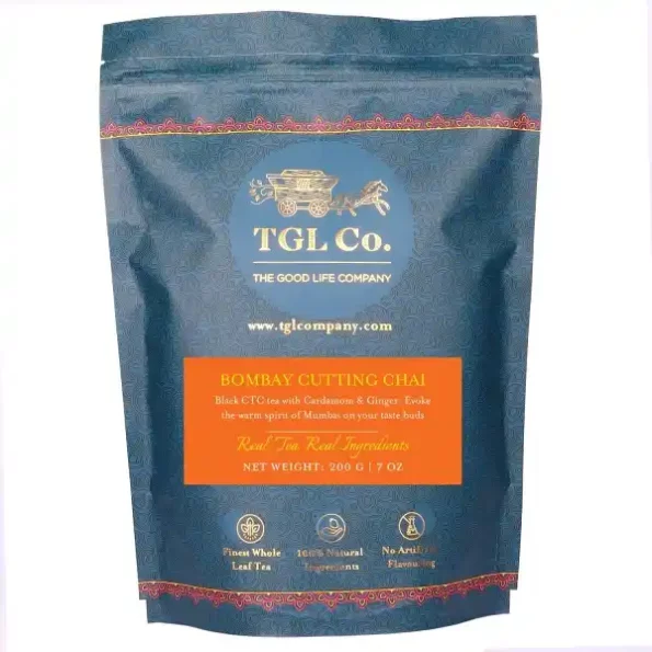 TGL Co. Bombay Cutting Chai - Loose Black Tea Leaf (200 Gm), Herbkart8t781BKLalKolL.webp, Herbkart8t781BKLalKolL