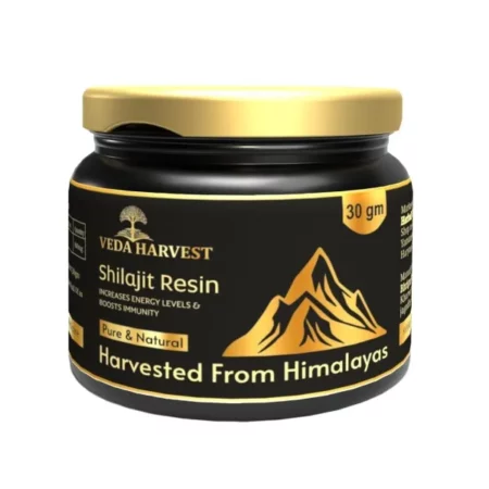 VEDAHARVEST Himalayan Shilajit Resin for Energy & Stamina, 30g