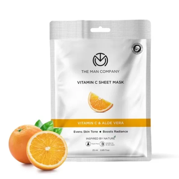 The Man Company Vitamin C Sheet Mask with Hyaluronic Acid & Lemon - 25ml, Herbkart8t761hbUsjsJmL.webp, Herbkart8t761hbUsjsJmL