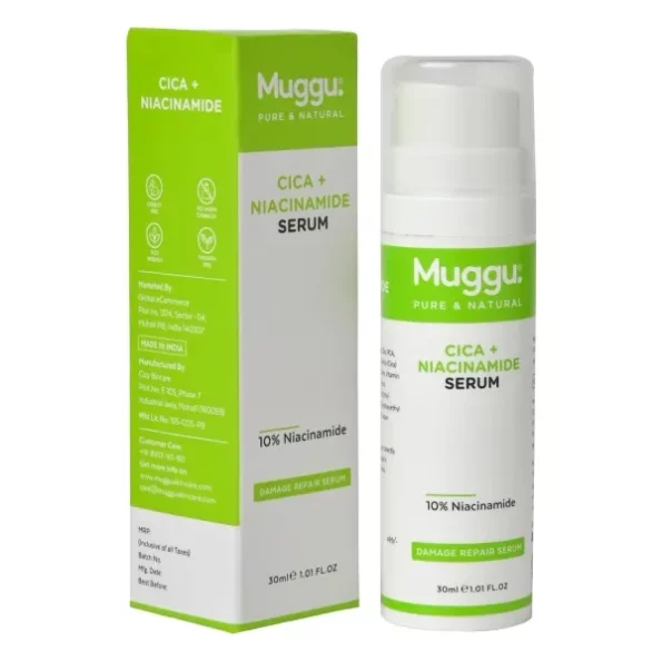 Muggu Skincare Cica + Niacinamide Face Serum with 10% Niacinamide - 30ml, Herbkart8t761FyDDEXsCL.webp, Herbkart8t761FyDDEXsCL